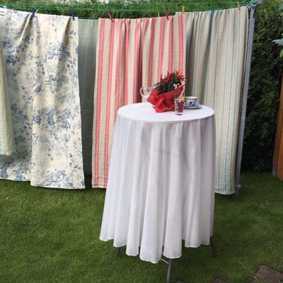 Vorhänge aus Leinen Stoffmuster