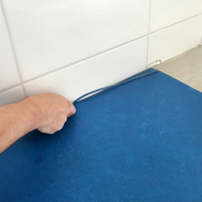 Bodenbelag Linoleum Verlegung Zuschnitt