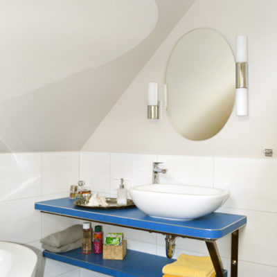 Linoleum auf Badkonsole verlegen