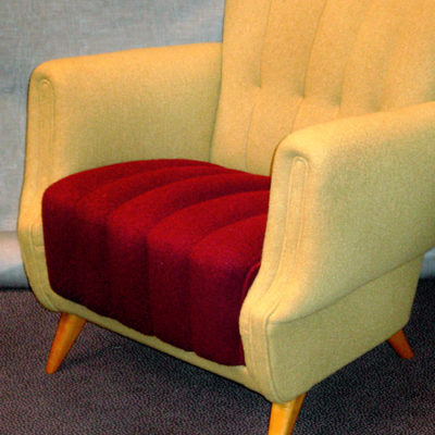 Polsterung antiker Polstersessel Arbeitsprobe