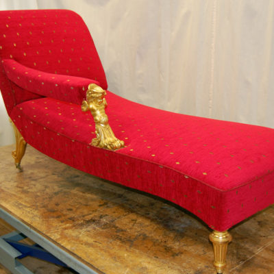 Polsterung antikes Sofa Arbeitsprobe