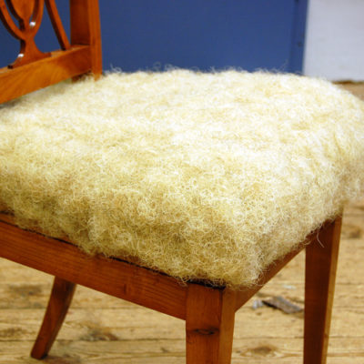 Polsterung Biedermeierstuhl Dokumentation 2