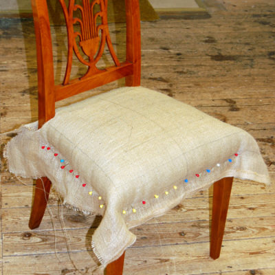 Polsterung Biedermeierstuhl Dokumentation 3