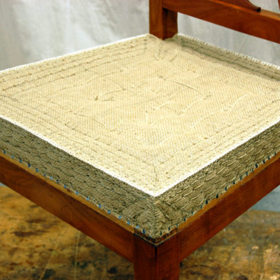 Polsterung Biedermeierstuhl Dokumentation 6