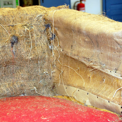 Restaurierung Chesterfield Sessel alte Facon