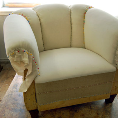 Restaurierung Chesterfield Sessel fertige Facon