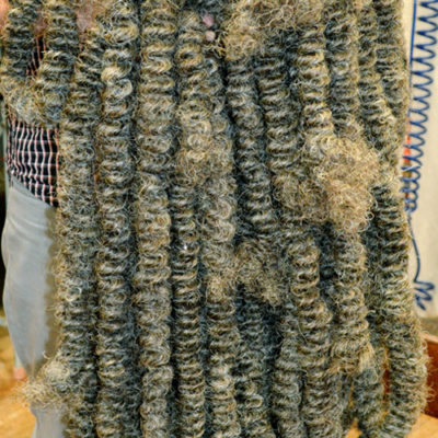 Aufgedrehte Rosshaar Zöpfe für Polsterung